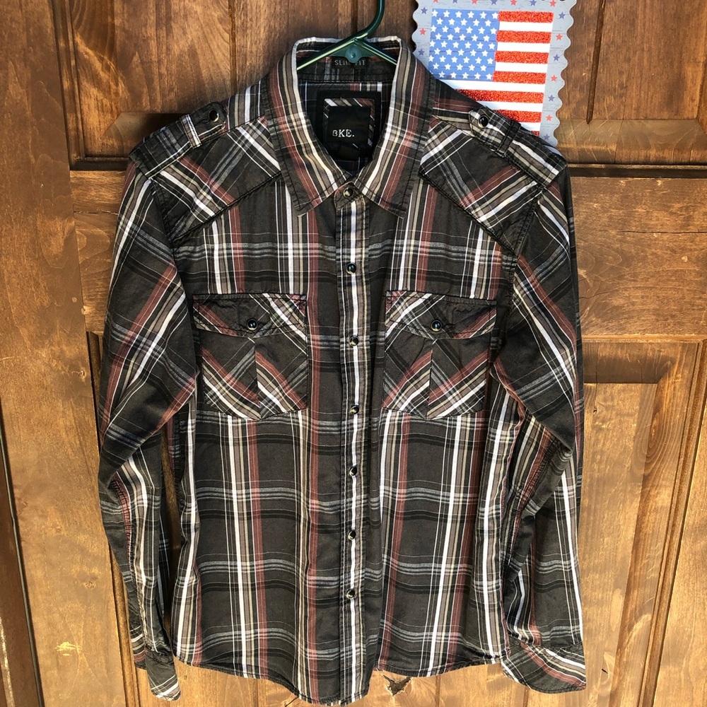BKE from buckle men’s long sleeve shirt medium